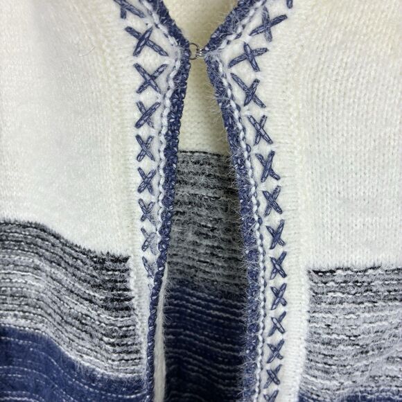 Stitch Fix Fate Womens Long Open Knit Cardigan XL Boho Southwestern Aztec Fall - Picture 4 of 11